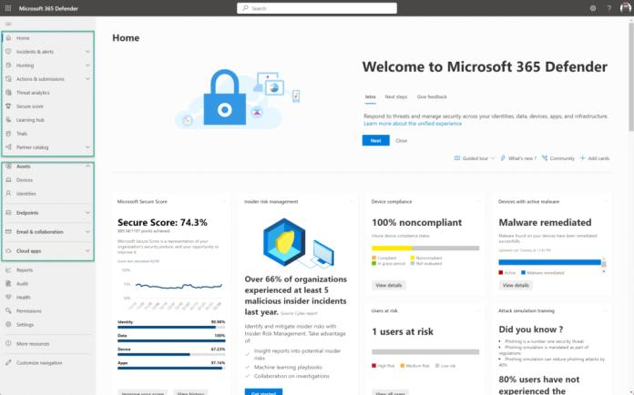 Das Microsoft Defender-Portal