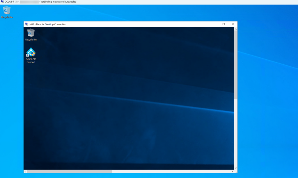 Remotedesktop-Verbindung vom kompromittierten Server zum Domain Controller dc01.